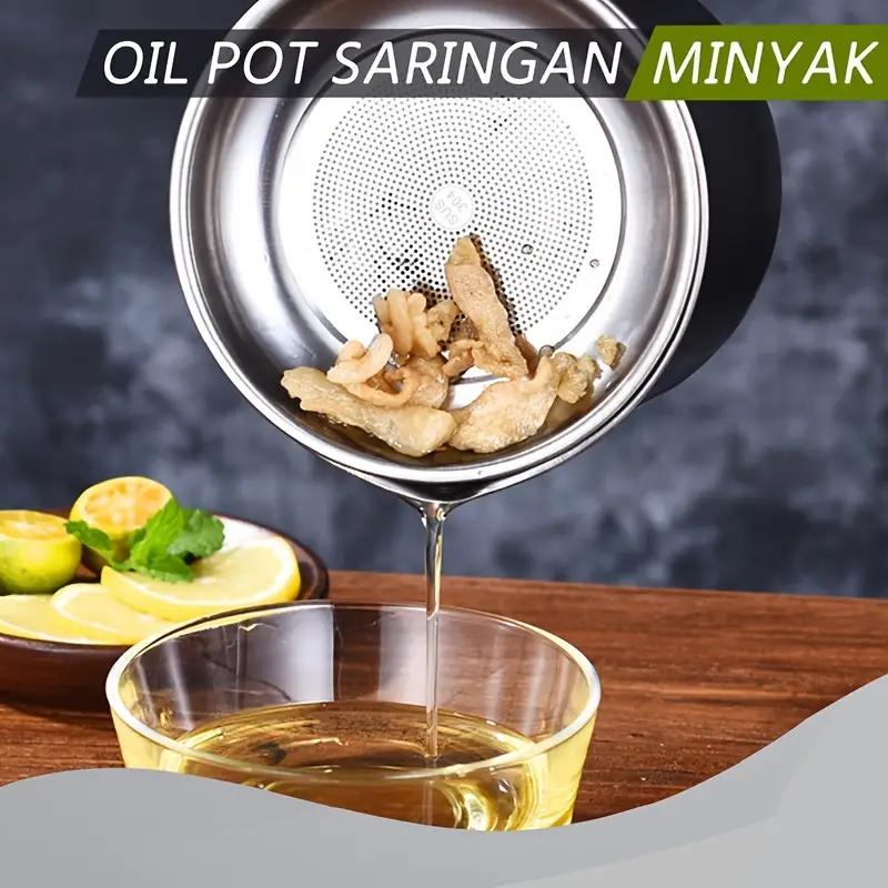 Filter Oil Pot Stainless Steel Household Leak-proof Wine Pot Pouring Oil Bottle Seasoning Tank Kitchen Tools Pot Oil Tank