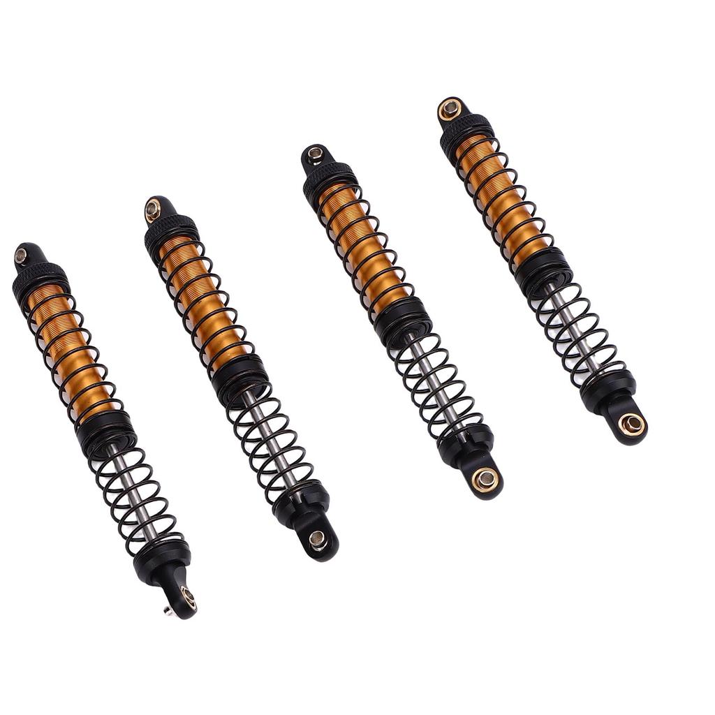 4pcs 110mm RC Shock Absorber Damper Dual Stage Spring Shocks for 1 10 RC Crawler Car Upgrade Parts Gold