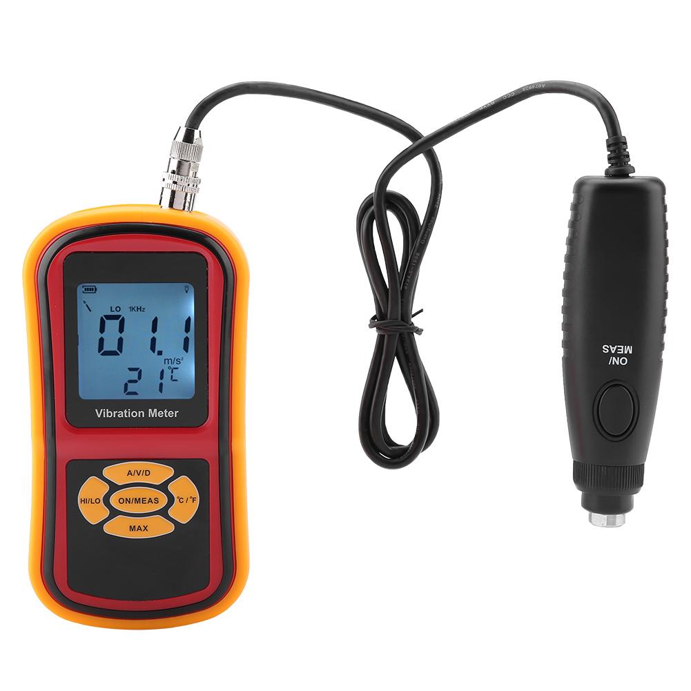 GM63B Portable Mini LCD Display Digital Vibration Meter with Probe 0 40 celsius