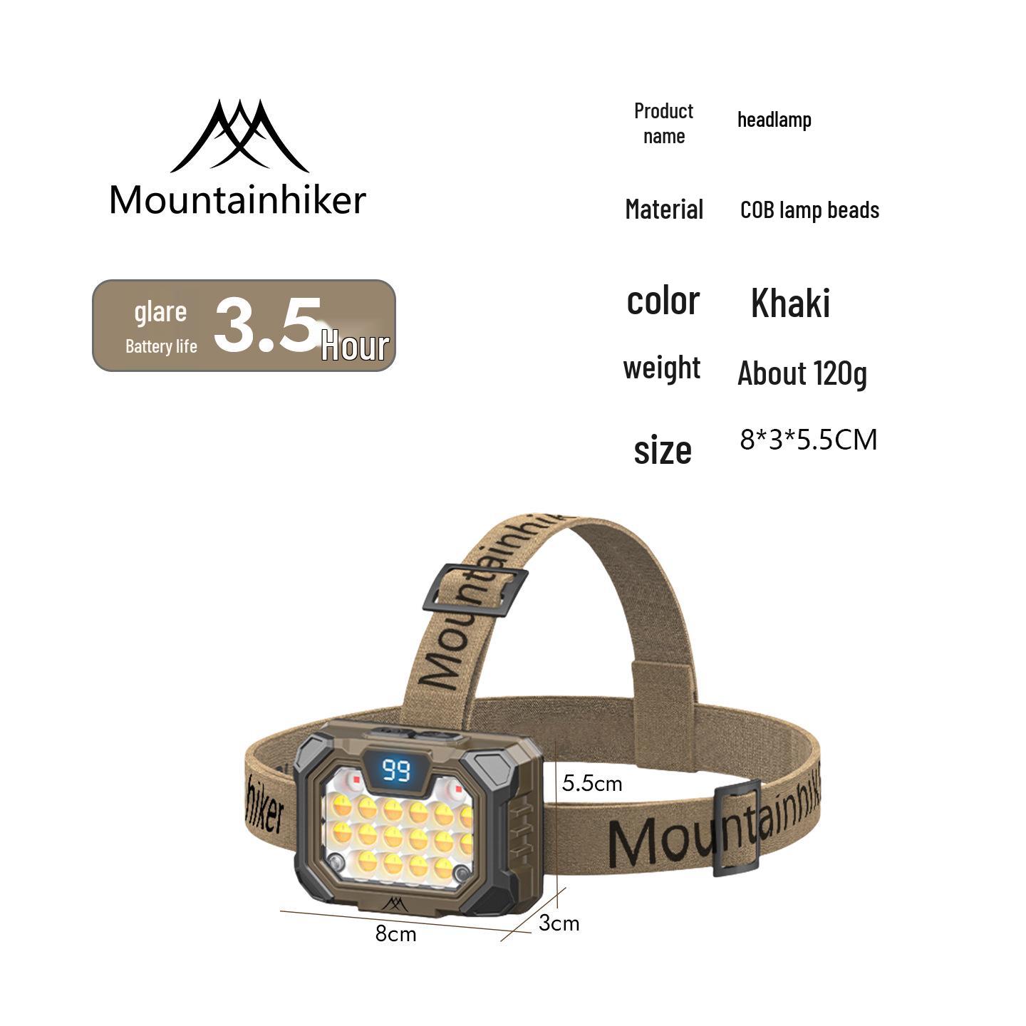 

Mountain Guest Ultra-Light Waterproof Headlamp with Long Battery Life for Outdoor, Camping, Hiking, and Mountaineering