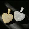 European and American Popular Copper Inlaid Zircon Full Diamond Heart Pendant, Hip-hop Trendy Brand Personalized Versatile Necklace