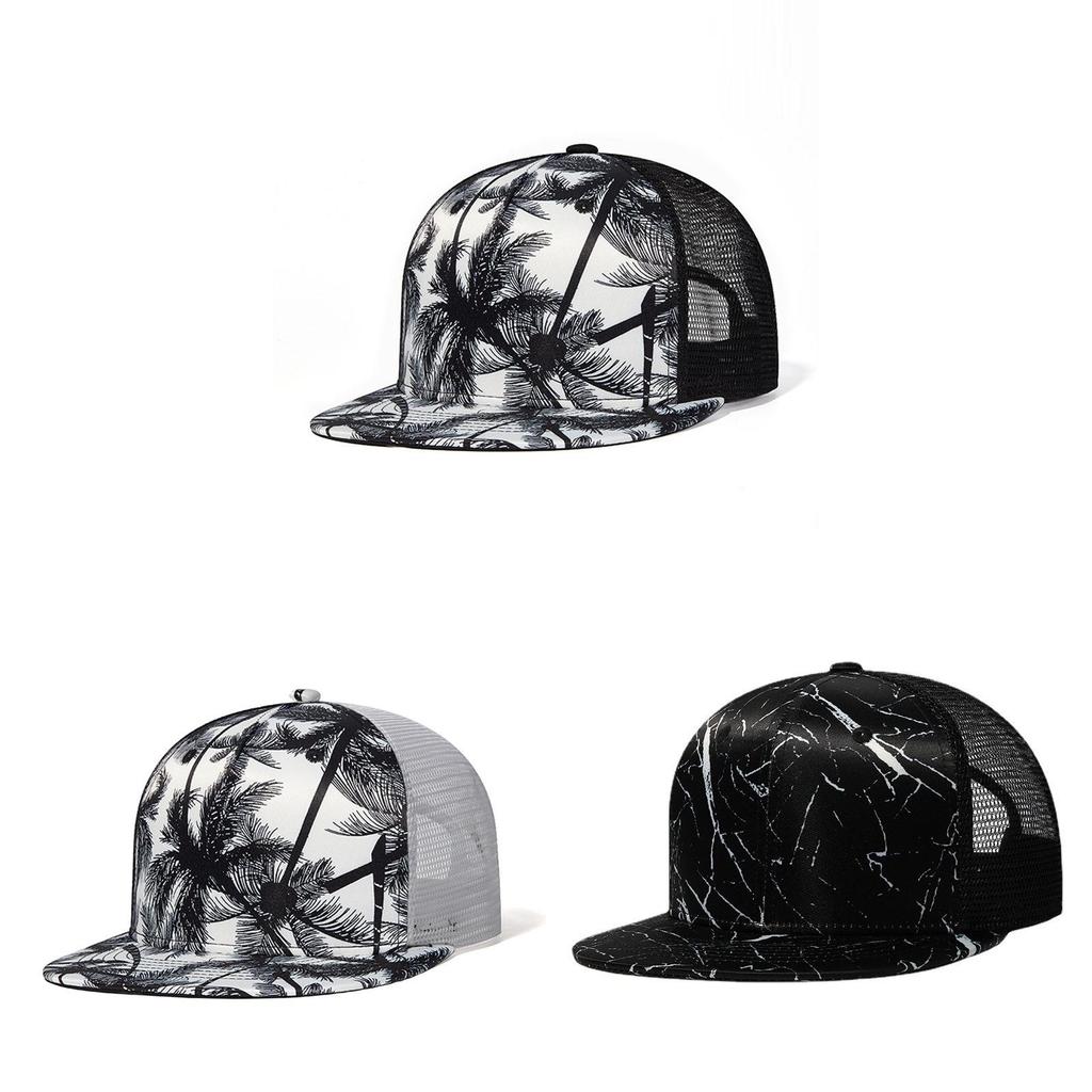 Cotton Mesh Baseball Cap With Wide Brim Sun Hat For Summer Outdoor Activities