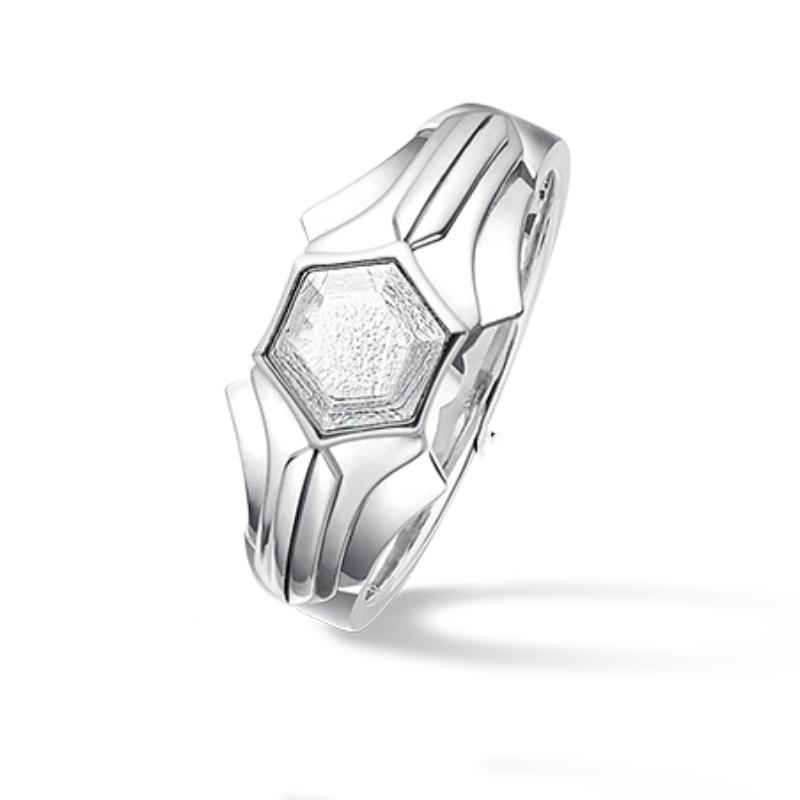 Yin Taifei Thai Silver Meteorite Adjustable Ring - Seven Seas Luxury Gift for Boyfriend Adjustable Open