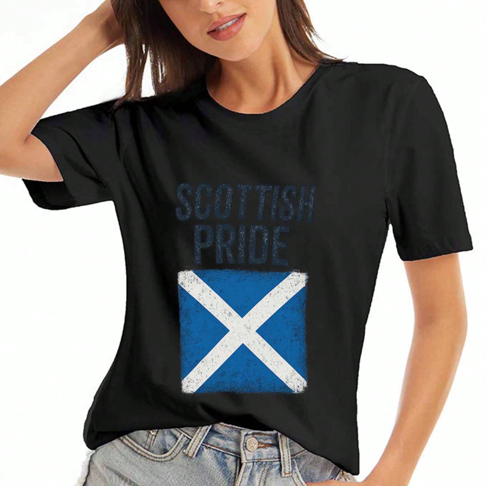 Scotland Highland Cow Cotton T Shirt, Premium Cotton Print, Durable, Casual Fashion. Scottish Cattle Graphic Tee, Long Lasting, Design, Stylish And S разноцветный
