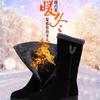 Winter Womens Boots Suede Mid-calf Boots Thick Plush Warm Snow Boots for Women Non-slip Platform Cotton Boot Botas Mujer