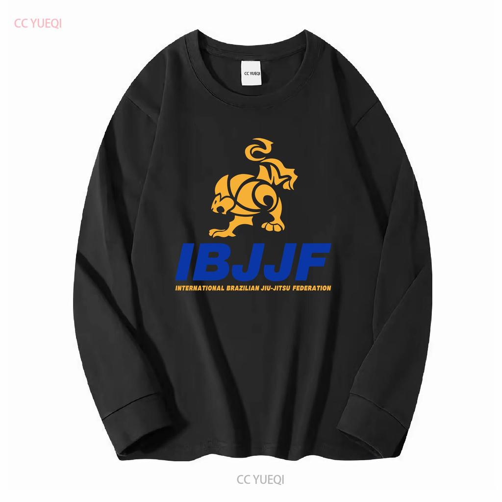 IBJJF International Brazilian Jiu Jitsu Federation Men's Black T Shirt S 5XL vintage Washed graphic Stretched homme Slightly