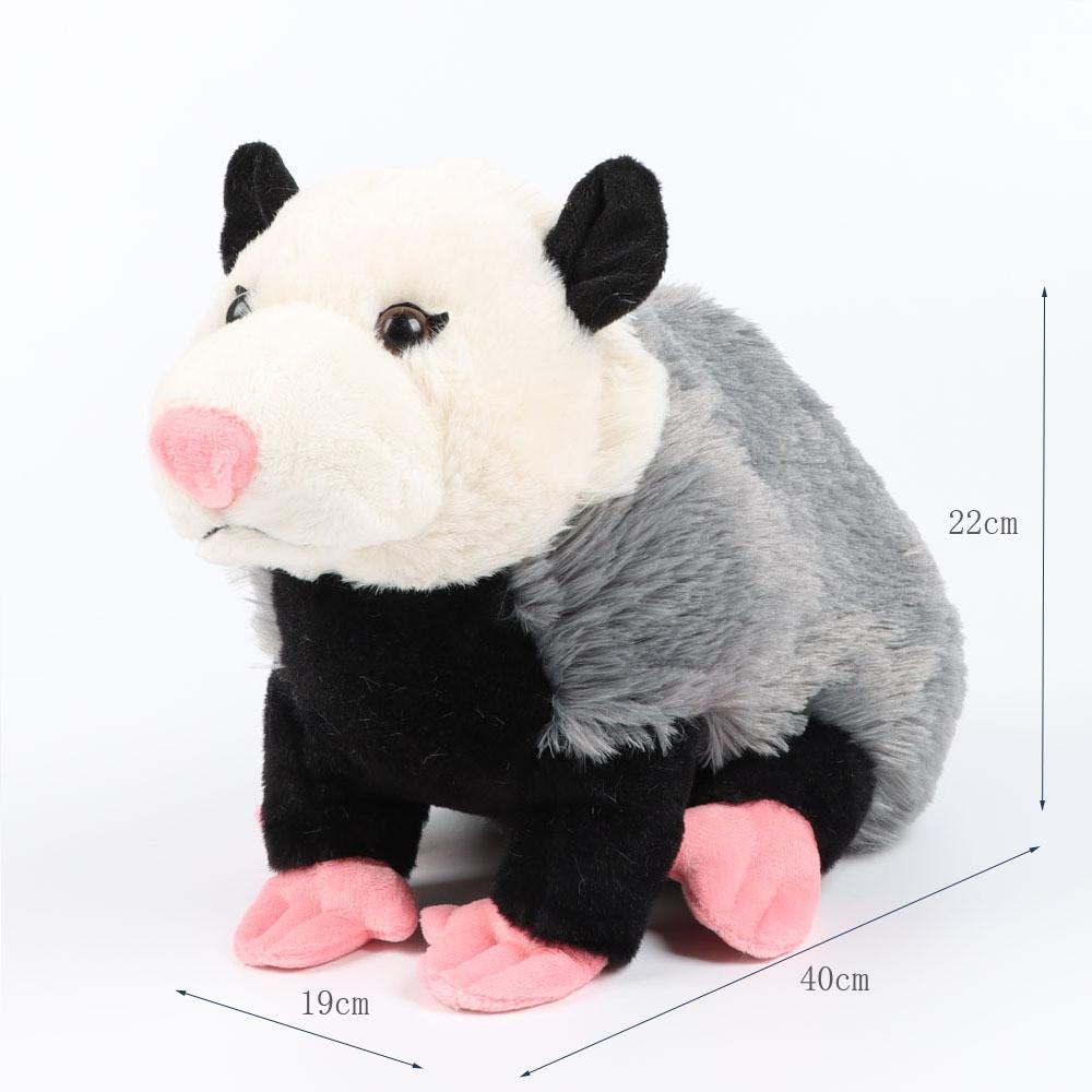 

Toy Plush Opossum Stuffed Animal Doll Home Bedroom Decoration Kids 40cm Gift