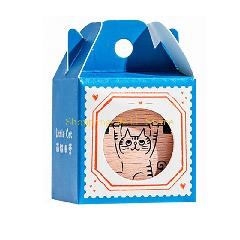 KX4B Cats Series Stamp Scrapbooking Decorative Stamp Rubber Stamp Animal Stamp for Crafts