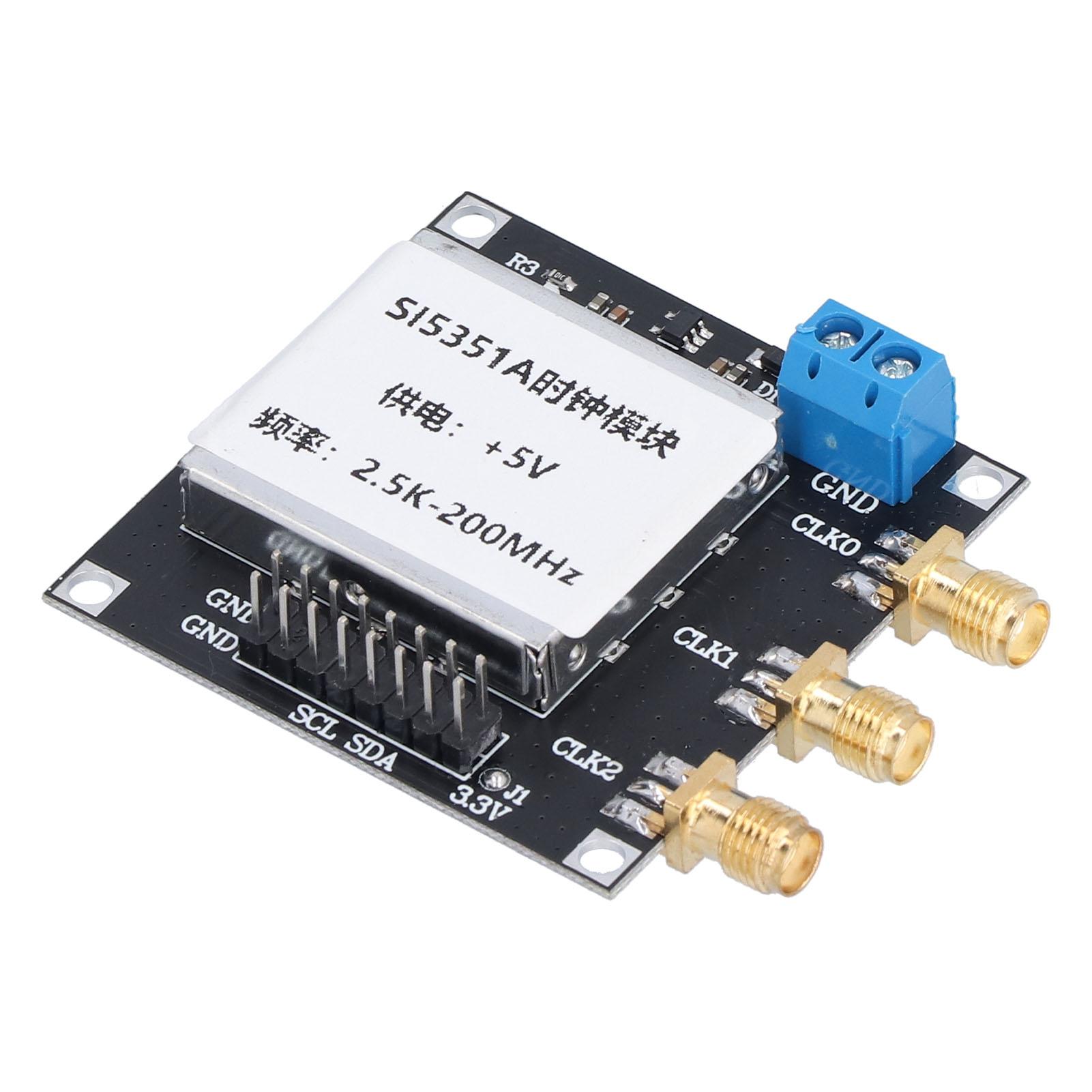 

SI5351 Clock Signal Generator Module Low Noise Square Wave Frequency Generator for Signal Frequency