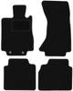Black Velour Floor Mats For: Mercedes S W220 4Matic Long (1998-2005)