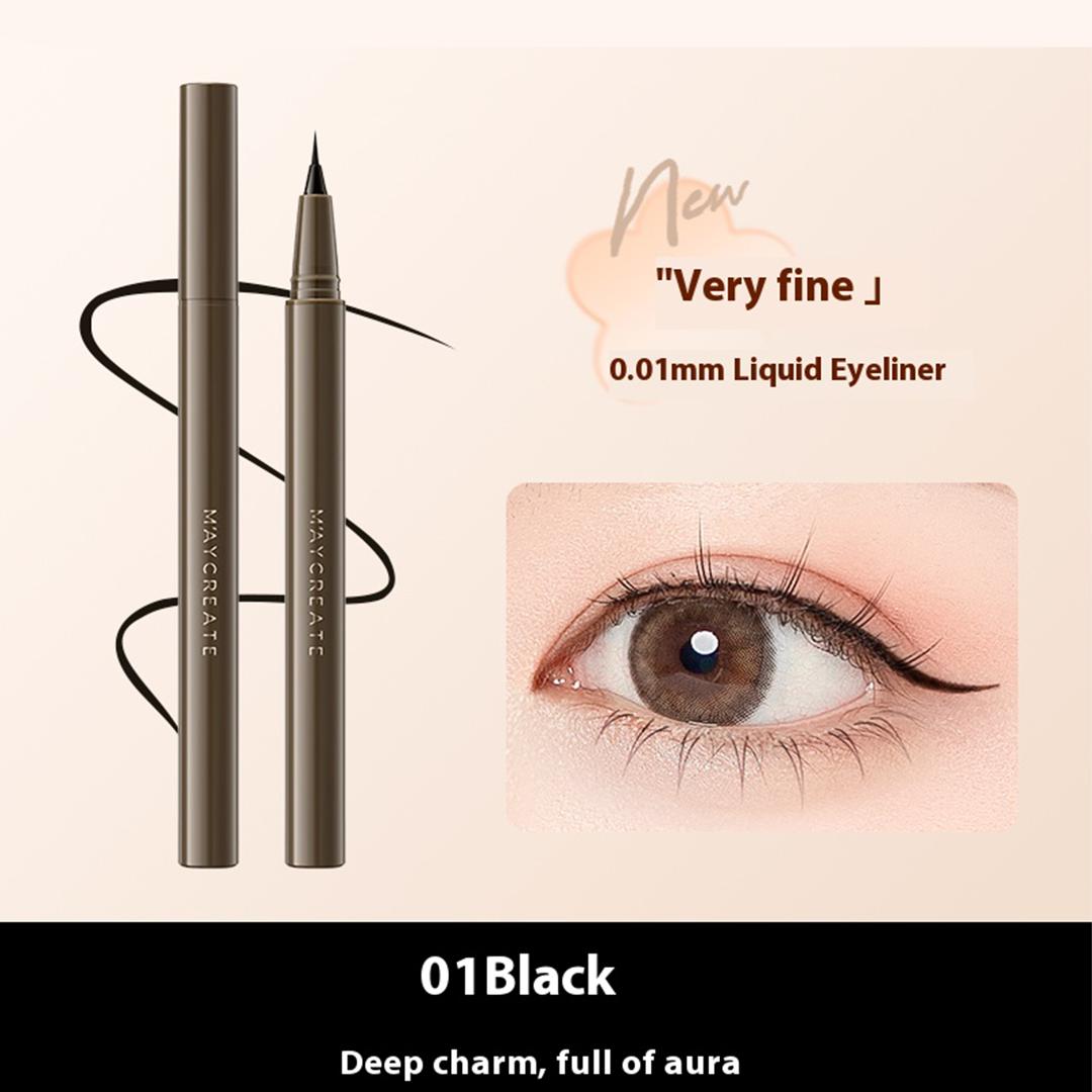 

Очень тонкая, прочная, водостойкая и не размазывающаяся жидкая подводка для глаз чёрный