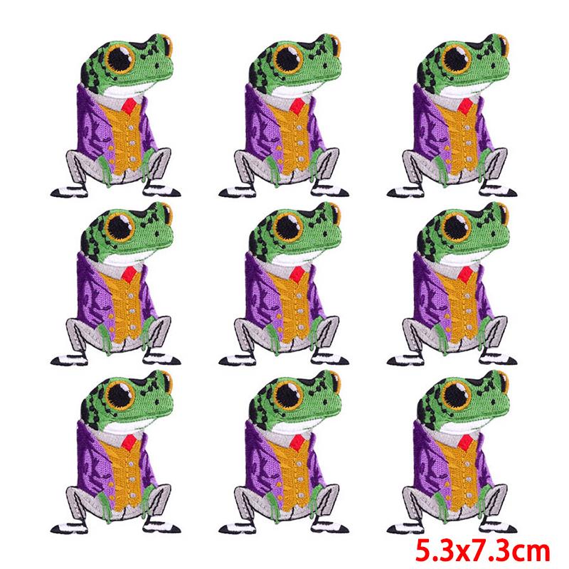 10 Pcs/lot Wholesale Embroidery Patch Iron On Patches For Clothing Patches On Clothes Jackets Decor Applique Sew Supplies