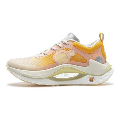 Li Ning Absolute Shadow CRC Bequeme Leichte Stoßdämpfung Rebound Low Top Laufschuhe Herren Laufschuhe Vanille-Gelb AZGT017-13