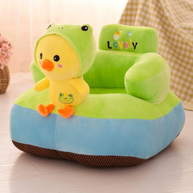 Creative Children S Backrest Small Seat Cartoon Plush Lazy Anti-Drop Sofa Baby Learning Seat Finished product (55*45*35) ordinary style