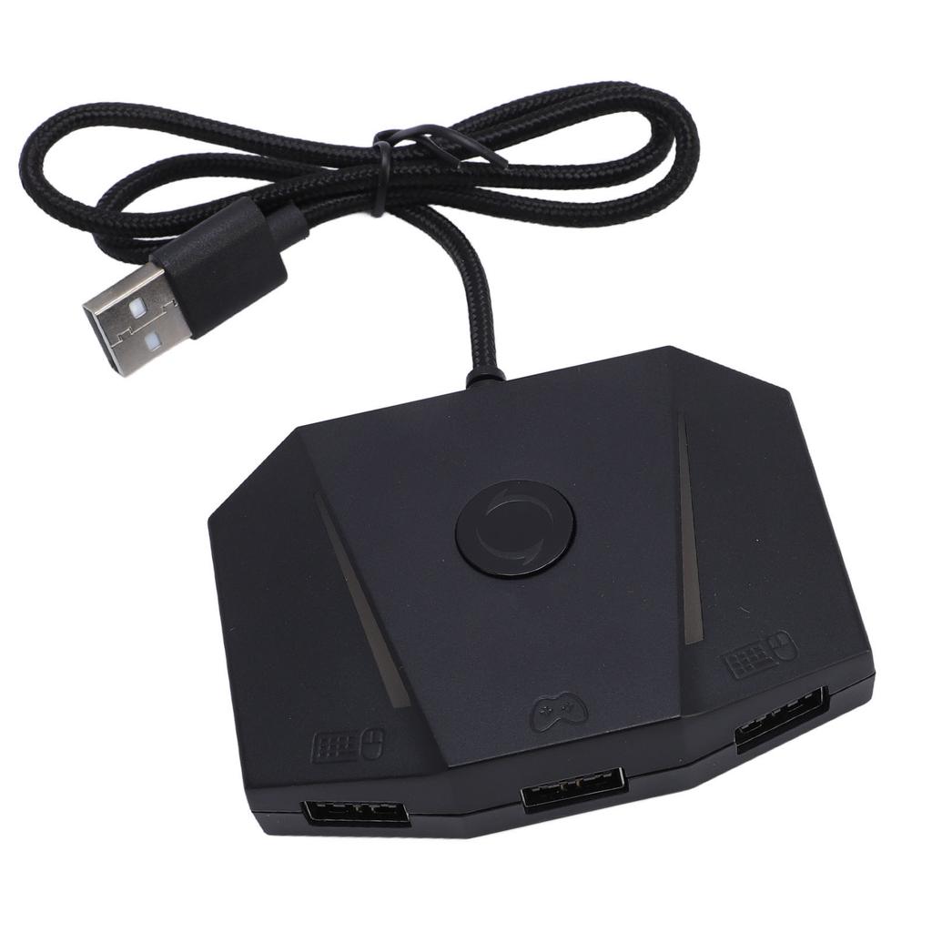 Game Console Mouse and Keyboard Converter APP Control Gaming Mouse Keyboard Adapter with RGB Light f