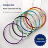 Stainless Steel Coated Wire Keychain Rings