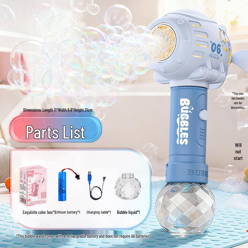 Electric Luminous Bubble Gun - Automatic Handheld Toy for Kids