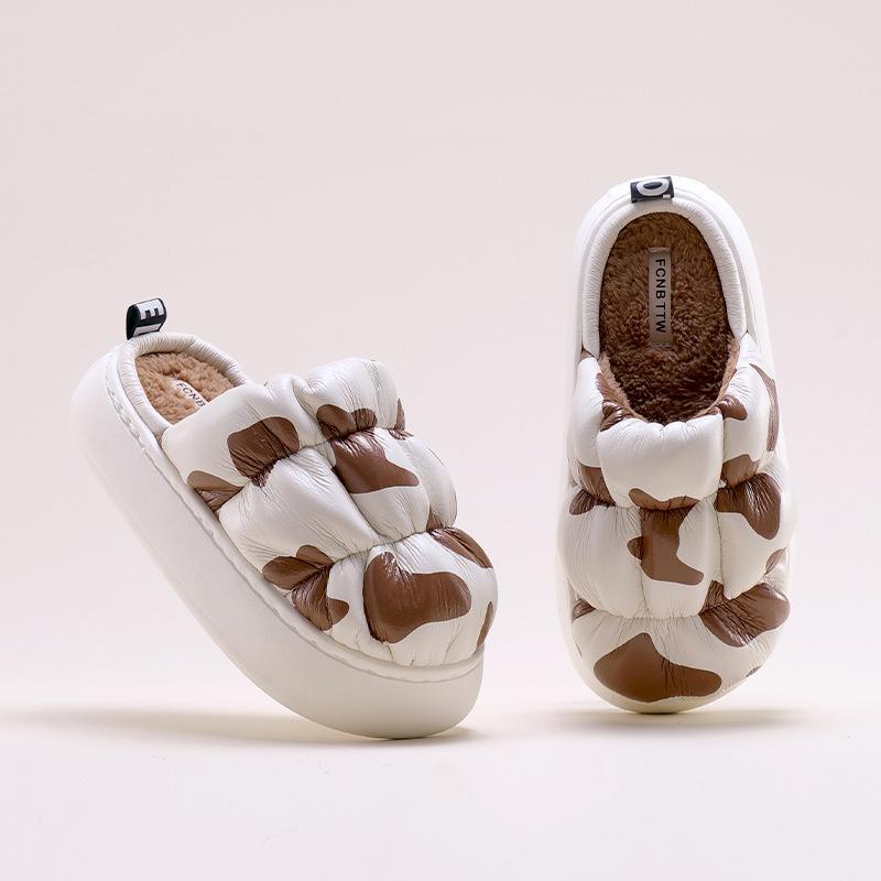 

Хлопковые тапочки Модные Толстоподошвенные Милые тапочки Плюшевые тапочки 40-41