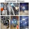 6 Chips Additional LED Headlights For Motorcycle High/Low/Strobe Long Range Lights Moto Fog Light Auxiliary Motocross Spotlight