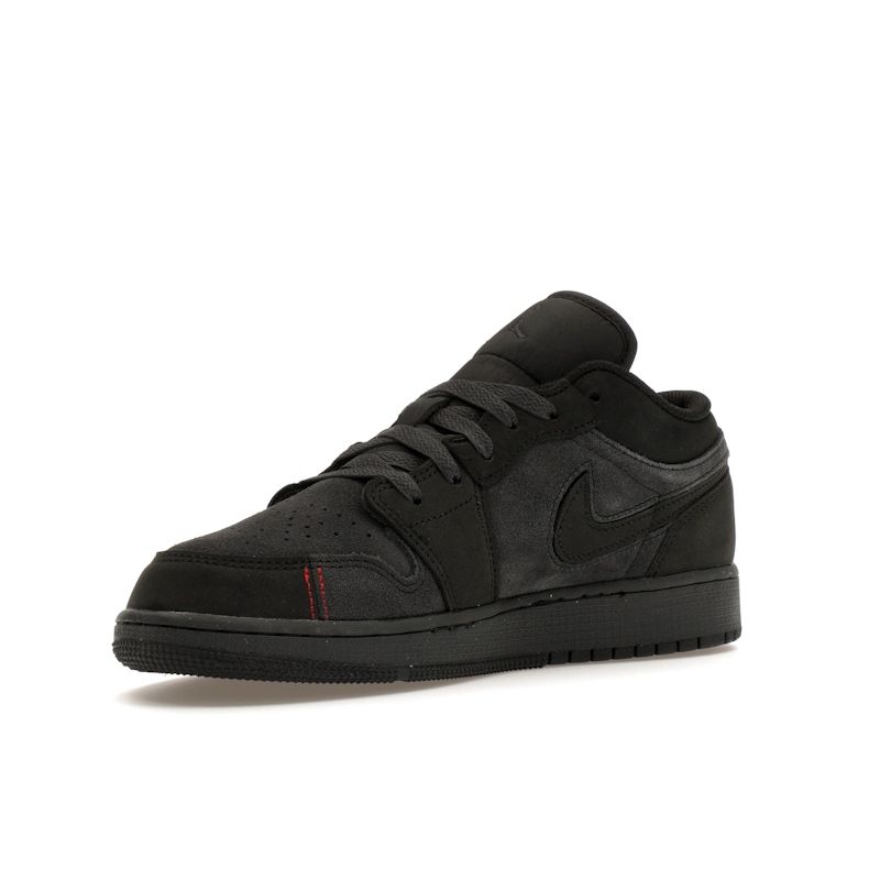 Air Jordan 1 Low SE Craft GS Dark Smoke Red Kids Sneakers Grey Dark-Smoke-Grey Varsity-Red FQ7757-001