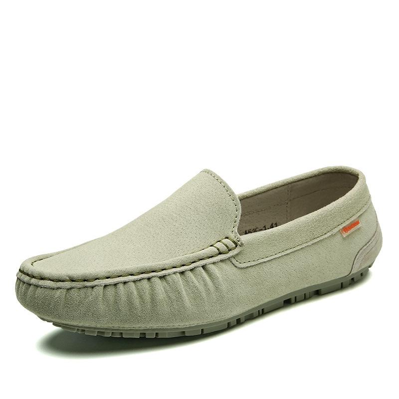 

New Doudou shoes British lazy shoes driving feet comfortable 44 світло-зелений колір