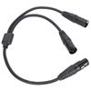 JORINDO JD6074 XLR Female to Dual XLR Male Cable YType XLR Female to Dual XLR Male Microphone Cable