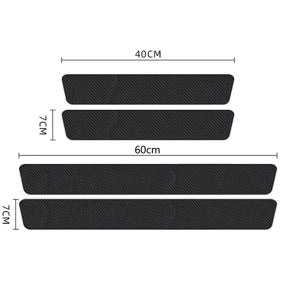 For Mercedes Benz W245 W246 W247 Edition 1 B-Class Carbon Fiber Threshold Auto Protector Anti Friction Car Door Sills Stickers