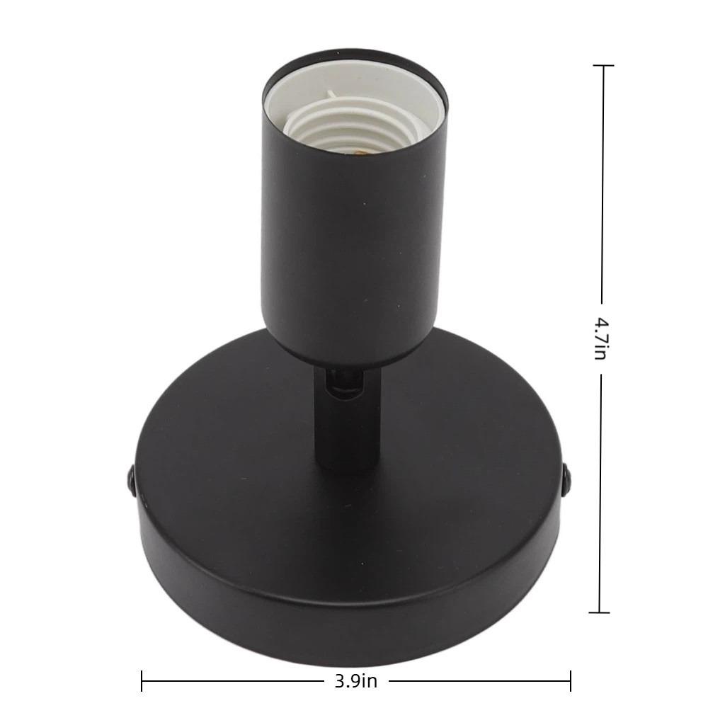 Iron Wall Lamp Holder 180 Degree Lamp Base Easy Wall Lamp Base Ceiling