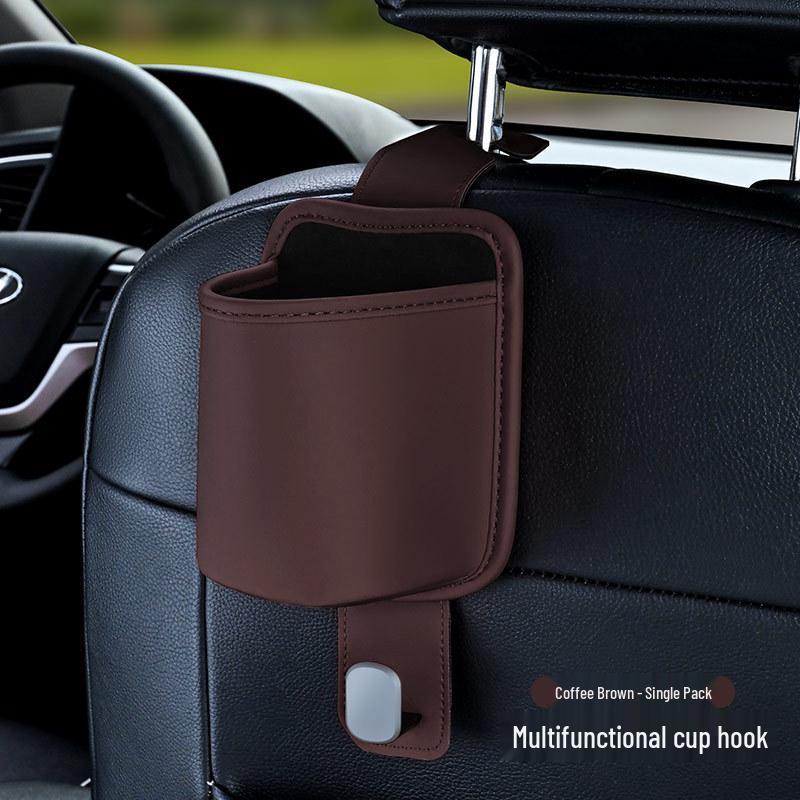 Multifunctional Car Seat Headrest Hook & Cup Holder