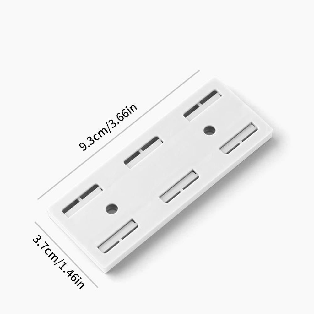 10PCS/5PCS/1PC Self-Adhesive Power Socket Strip Fixator Wall Mounted Self Adhesive Punch Free Row Plug Holder for Kitchen Home