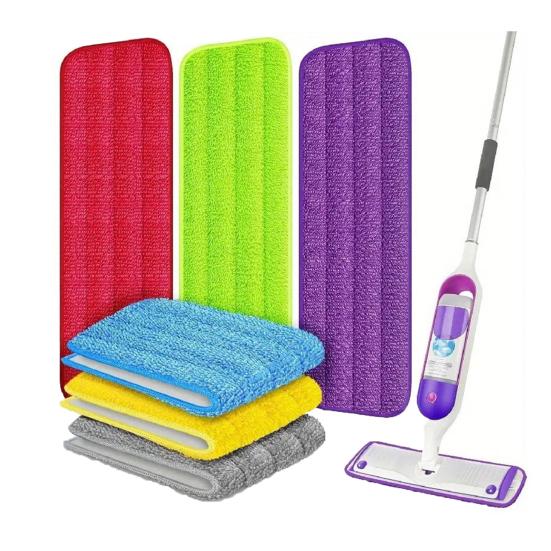 1/4Pcs Mop Pad Efficient Performance Wet/Dry Cleaning Trawl Pads Pet Hair Removal