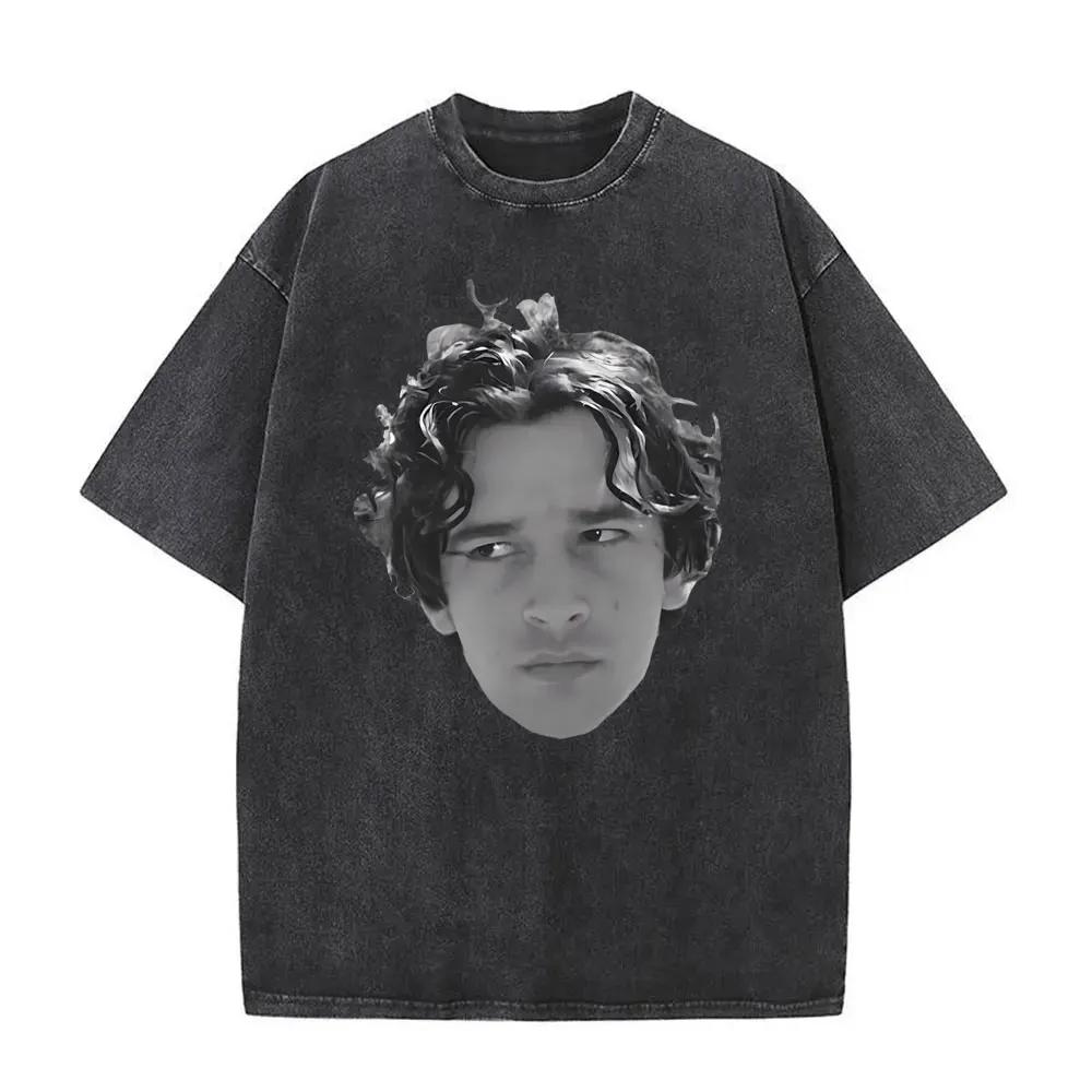 2026 Hot Sale Washed Vintage The 1975 about You Print T-shirt Being Funny in A Foreign Language Album Tshirt Men Women Hip Hop Casual T Shirt