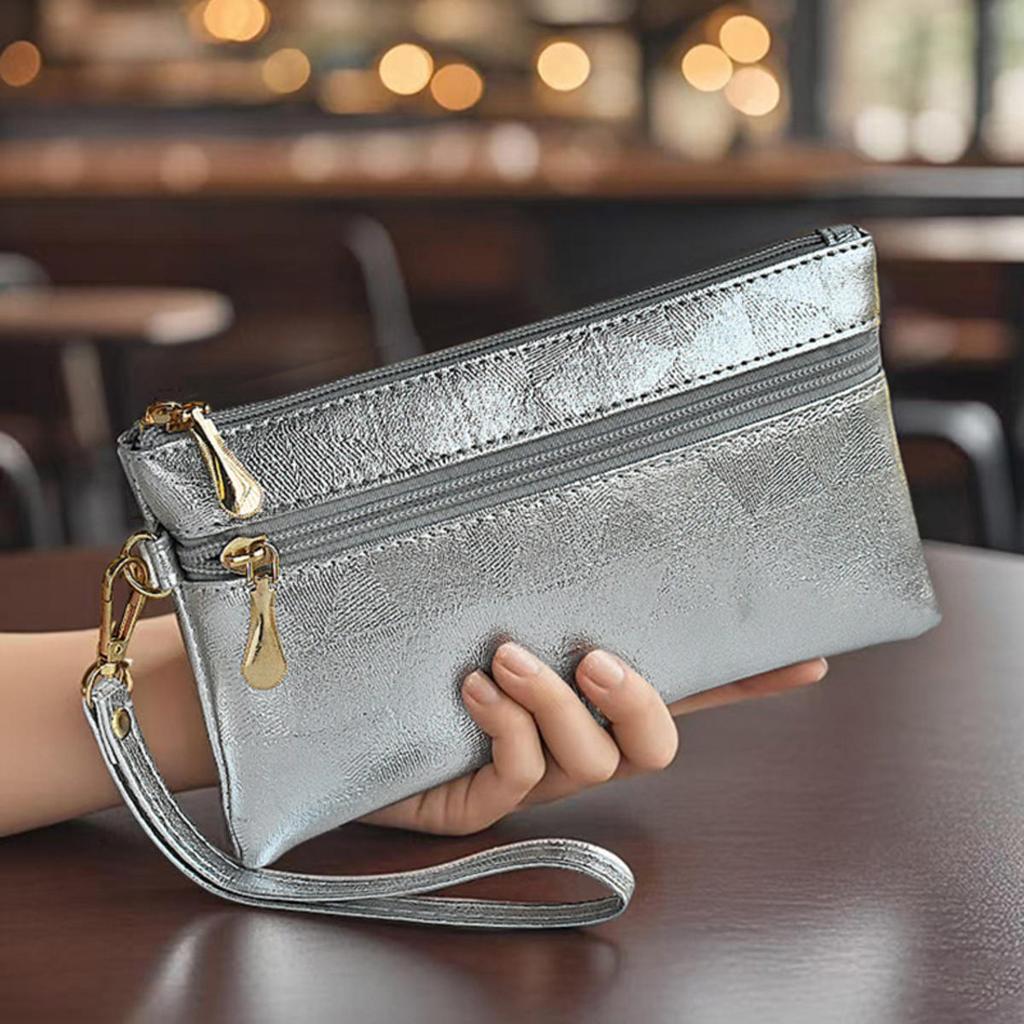 Fashion Zipper Coin Purses Clutch Bag Women's Wallets Envelop Long Wallet Ladies Long Section Clutch Soft PU Leather Money Bag Phone Pouch