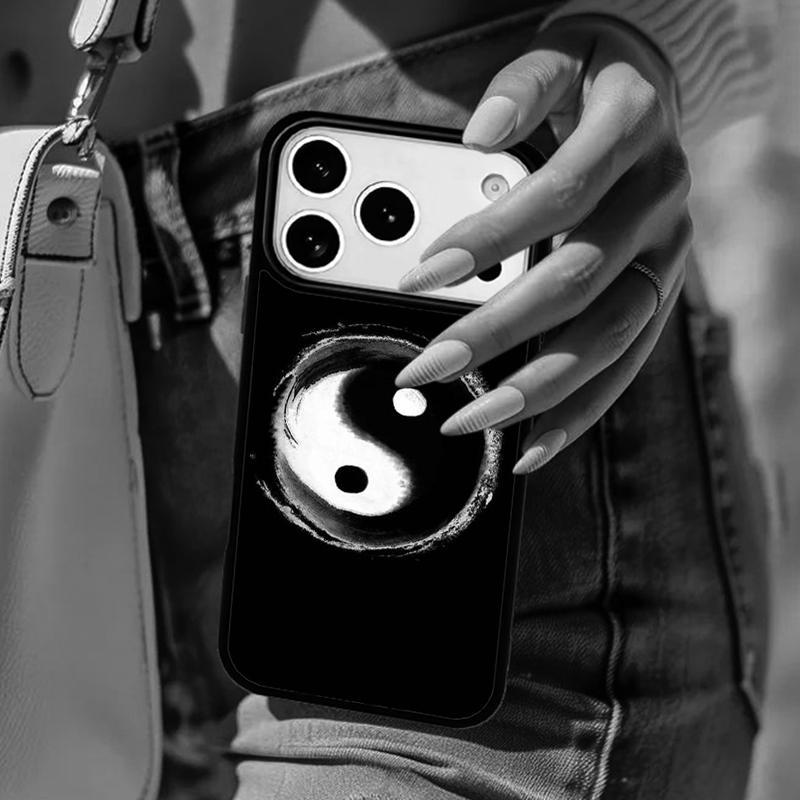 Tai chi Yin Yang Phone Case For iPhone 17 Air 14 15 13 12 Max Cover For Apple 16e 11 Pro Max Plus Coque