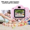X2 Mini Portable 2.0 Inch IPS Color Screen Children's Digital Camera HD 1080P Camera(Pink)