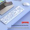Silent Wired Chocolate Keyboard & Mouse Set for Laptops - Membrane Keys, Punk Style, Office Use