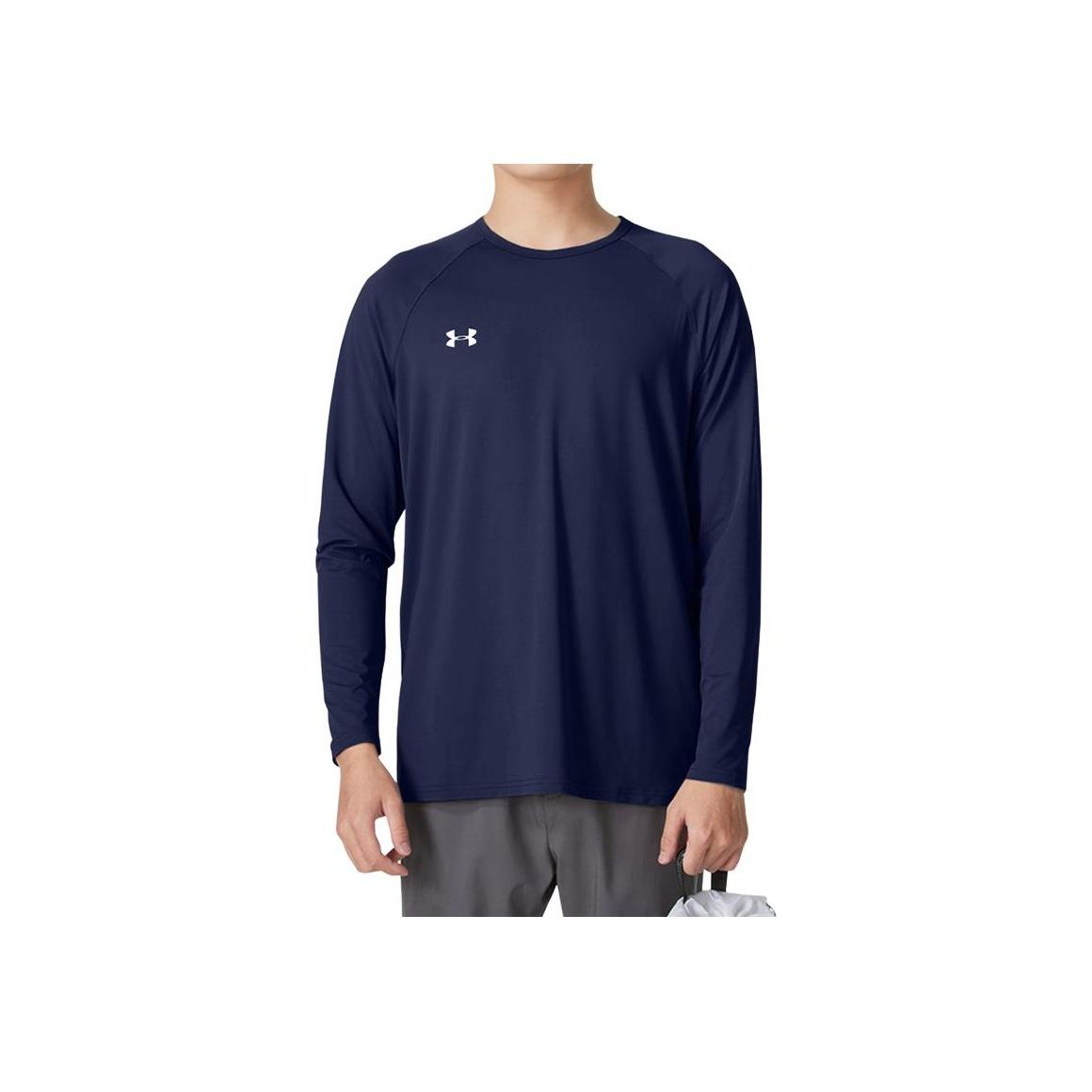 Under Armour Темно-синяя быстросохнущая дышащая футболка с длинным рукавом унисекс 24600601-409 4XL