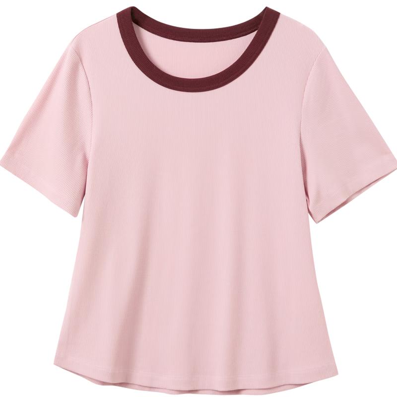 Sancai 2026 Spring Plus Size Round Neck Short Sleeve T-shirt