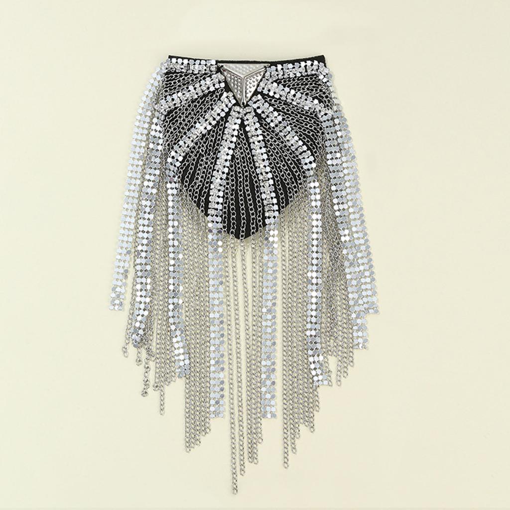 Glistening Tassel Epaulet with Fringe Metal Shoulder Cloth Alloy for Men /Women Gift for Suits Evning Dress Women Gift