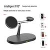 3-in-1 Wireless Charger for Apple & Huawei Phones, Magnetic Earphone & Watch Charging