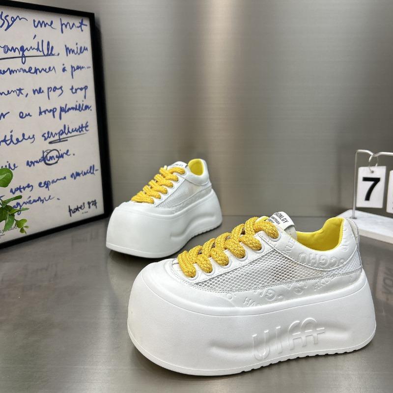 Thick-soled Thick-soled White Shoes Women's New Summer Mesh Breathable Small Board Shoes Casual Sports Shoes