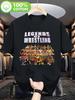 1989 Retro Cartoon Legends Wrestling Roster T Shirt