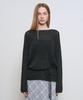 GENERALIDEA Sheer Boucle Boat Neck Pullover [Black] / Gf1Lkp511