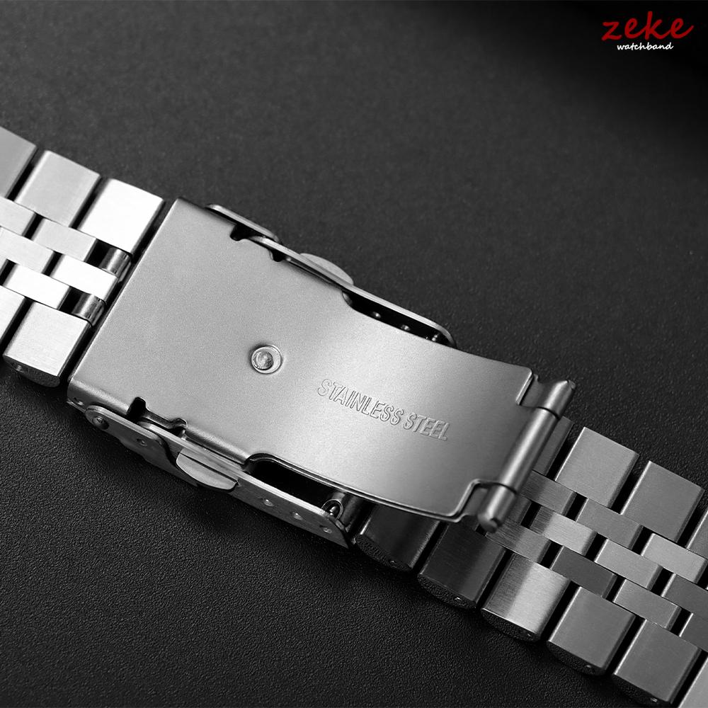 Bransoleta ze stali nierdzewnej z prostym zakończeniem typu Jubilee dla Seiko SKX007/009 Metalowy pasek do zegarka 18mm 19mm 20mm 21mm 22mm 24mm Pasek