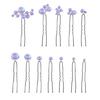 12PCS Comfortable Pearls Hair Pin U Shape Elegant Bridal Hairstyling Tool Hairclip for Wedding Ceremony Accessories