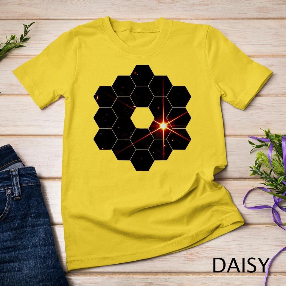 James Webb Space Telescope JWST First Image Star Mirrors Unisex T-shirt 2 4XL