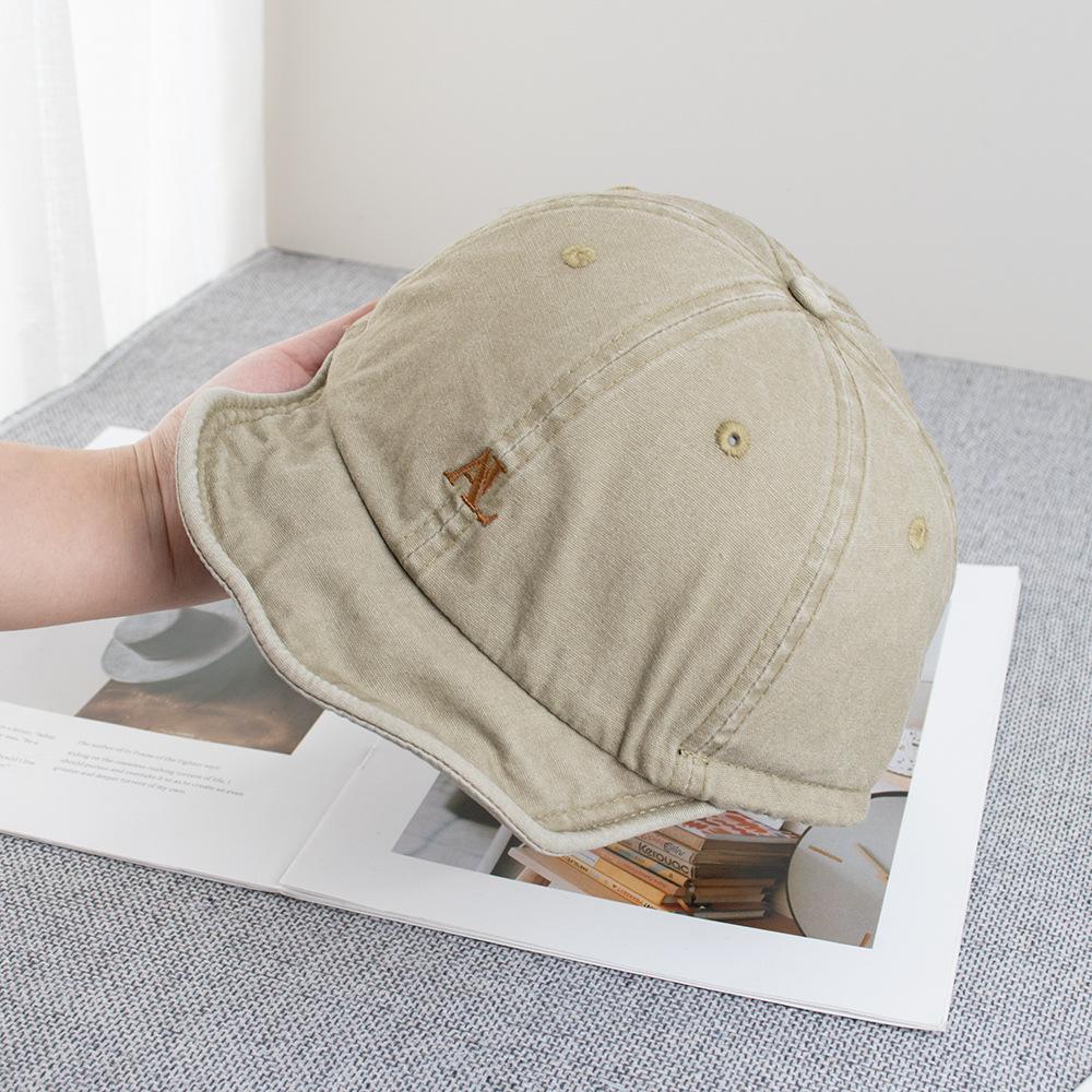 American Street 5Cm Short-Brimmed Sun Hat Men And Women Retro Tooling Style Soft-Brimmed Japanese Baseball Cap