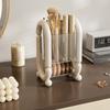 Makeup Brush   Cosmetic Brush Holder Stand with Compartments for Eyebrow Pencil Lipstick Makeup Brush Pen Storage