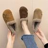 Baotou Shoes - Women's One-piece Slip-on Padded Winter and Autumn New Cotton Slippers