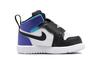 Jordan Air Jordan 1 SKY Comfortable Cushioning, Wear Resistant Mid top Toddler Shoes Black White Infant And Toddler BQ7196-154